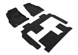 3D MAXpider 09-17 Chevrolet Traverse w Bench 2nd Row Elegant 1st 2nd 3rd Row - Floor Mat Set (Black) thumbnail 1
