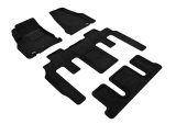 3D MAXpider 09-17 Chevrolet Traverse w Bucket 2nd Row Elegant 1st 2nd 3rd Row - Set (Black) thumbnail 1