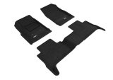 3D MAXpider 15-22Chevrolet Colorado Crew Cab Elegant 1st 2nd Row - Floor Mat Set (Black) thumbnail 1