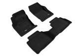 3D MAXpider 13-16 Ford Fusion Elegant 1st 2nd Row - Floor Mat Set (Black) thumbnail 1