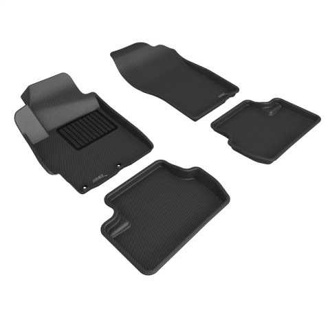 3D MAXpider 08-15 Mitsubishi Lancer Evolution X Kagu 1st 2nd Row - Floor Mat Set (Black) thumbnail 1