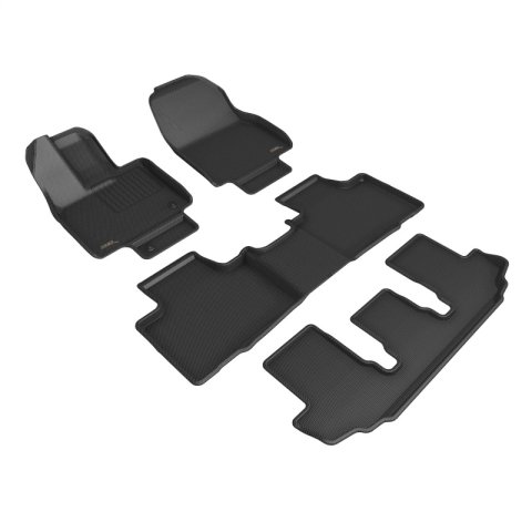 3D MAXpider 20-22 Toyota Highlander Gasoline 2nd Row Bucket Kagu 1st 2nd 3rd Row - Set (Black) thumbnail 1