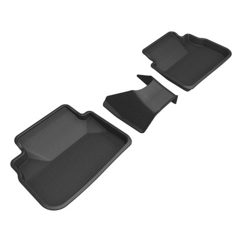 3D MAXpider 20-22 Toyota Highlander Gasoline 2nd Row Bucket Kagu 1st 2nd 3rd Row - Set (Black) thumbnail 3