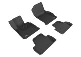 3D MAXpider 14-20 BMW 4 Series Convertible (F33) RWD Kagu 1st & 2nd Row Floormat - Black thumbnail 1