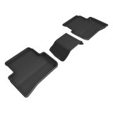 3D MAXpider 2023 Toyota GR Corolla Hatchback (Not Fit Morizo Trim) Kagu 2nd Row Floormats - Black thumbnail 1