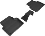 3D MAXpider 19-23 Audi A6/A7 / 21-24 RS6/RS7 Kagu 2nd Row Floormats - Black thumbnail 1