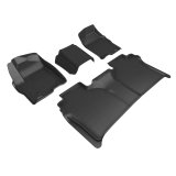 3D MAXpider 19-23 GMC Sierra Crew Cab Kagu Floor Mat- Black R1 R2 thumbnail 1