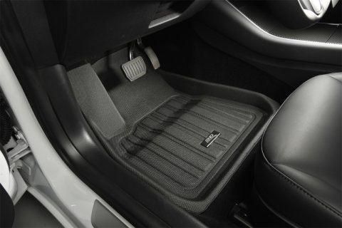 3D MAXpider 22-23 Genesis GV70 Kagu Floor Mat- Black R1 R2 thumbnail 4