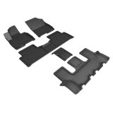 3D MAXpider 22-23 Kia Sorento 6-Seats Kagu Floor Mat- Black R1 R2 R3 thumbnail 1