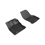 3D MAXpider 19-23 Volkswagen Arteon Kagu Floor Mat- Black R1 thumbnail 1