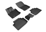 3D MAXpider 19-23 Volkswagen Taos Kagu Floor Mat- Black R1 R2 thumbnail 1