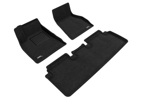 3D MAXpider 15-19 Tesla Model S Elegant 1st 2nd Row - Floor Mat Set (Black) thumbnail 6