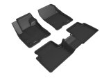 3D MAXpider 21-24 Ford Bronco Sport Kagu 1st / 2nd Row Floormats - Black thumbnail 1