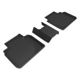 3D MAXpider 2023-2024 Honda Accord Kagu 2nd Row Floormats - Black thumbnail 1