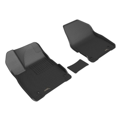 3D MAXpider 2023 Kia EV6 Kagu Black Floor Mat - Row 1 (3pc) thumbnail 1