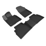 3D MAXpider 23-24 Kia Sportage FWD Gas Kagu Black Floor Mat - Row 1/2 thumbnail 1