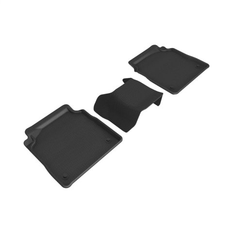 3D MAXpider 18-23 Lexus LS Kagu Black Floor Mats - R2 thumbnail 1
