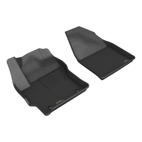 3D MAXpider 22-23 Toyota Corolla Cross AWD Kagu Black Floor Mats - Row 1 thumbnail 5