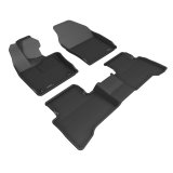 3D MAXpider 2023 Toyota Prius Kagu Black Floor Mat - Row 1/2 thumbnail 1