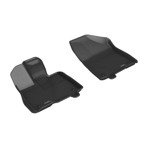 3D MAXpider 21-24 Toyota Sienna Kagu 1st Row Floormats - Black thumbnail 6