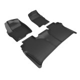 3D MAXpider 19-24 Chevrolet Silverado Crew Cab Bucket Seats Kagu Black R1 R2 thumbnail 1