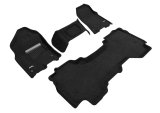 3D MAXpider 19-24 Dodge Ram 1500 Quad Cab With Bench Front Row Elegant Black R1 R2 thumbnail 1