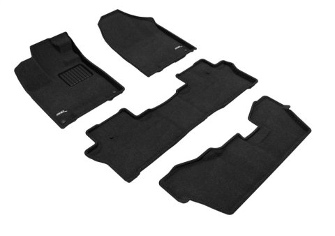 3D MAXpider 16-22 Honda Pilot 8-Passenger Elegant Black R1 R2 R3 thumbnail 1