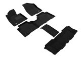 3D MAXpider 13-18 Hyundai Santa Fe 6 & 7 Seats / Hyundai Santa Fe Xl 19 Elegant Black R1 R2 R3 thumbnail 1