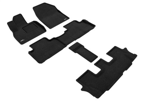 3D MAXpider 20-24 Kia Telluride 7-Seat Elegant Black R1 R2 R3 thumbnail 1