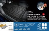 3D MAXpider 777-1 Universal Kagu Black Mat 4pcs (Size: L Front L 28in x W 21in Rear L 20in x 21in) thumbnail 3