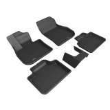 3D MAXpider 2024+ Mini Countryman (non-SE) Kagu 1st and 2nd Row Floormats - Black thumbnail 1