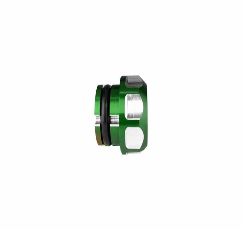 Sinister Diesel 13-17 Dodge/Ram 6.7 Cummins Billet Fuel Plug - Green thumbnail 5