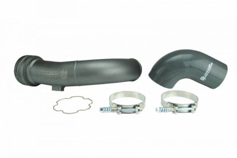 Sinister Diesel 11-16 Ford Powerstroke 6.7L Cold Side Charge Pipe (Grey) thumbnail 4