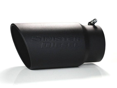 Sinister Diesel Universal Black Ceramic Coated Stainless Steel Exhaust Tip (5in to 6in) thumbnail 2