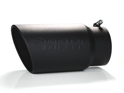 Sinister Diesel Universal Black Ceramic Coated Stainless Steel Exhaust Tip (5in to 6in) thumbnail 3