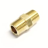 Ridetech Airline Fitting Nipple 1/4in NPT x 1in Long w/ Hex thumbnail 1