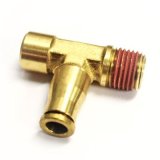 Ridetech Airline Fitting Compressor Tee 1/8in NPT x 1/8in Female NPT x 1/4in Airline thumbnail 1