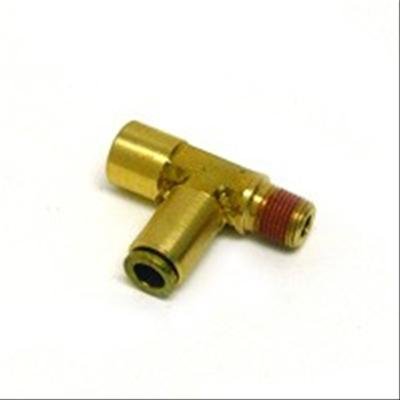 Ridetech Airline Fitting Compressor Tee 1/4in NPT x 1/8in Female NPT x 1/4in Airline thumbnail 3