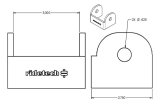 Ridetech Large Rod End Bracket for 3in Wide Rod End thumbnail 3
