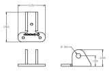 Ridetech Bracket to Mount C4 Corvette ShockWave Lower Control Arm thumbnail 3