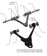 Ridetech 06-13 Chevy Corvette ZO6 Delrin Bushing Kit thumbnail 5