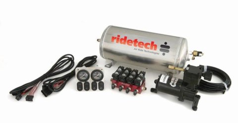Ridetech 3 Gallon 4-Way Analog Air Ride Compressor Leveling System thumbnail 2