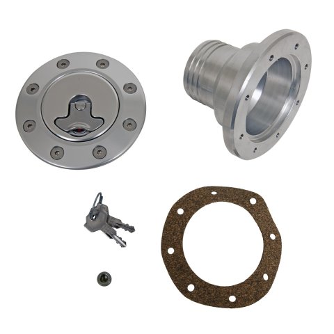 Ridetech Universal Locking Gas Cap (Clear Anodized) thumbnail 1