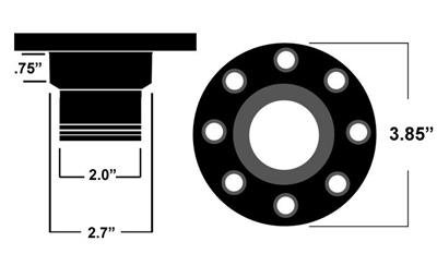 Ridetech Universal Locking Gas Cap (Clear Anodized) thumbnail 5
