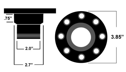 Ridetech Universal Locking Gas Cap (Clear Anodized) thumbnail 9
