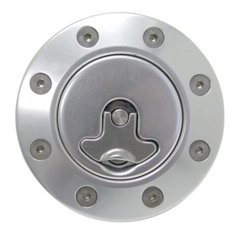 Ridetech 66-67 Chevy Nova Locking Gas Cap (Clear Anodized) thumbnail 2