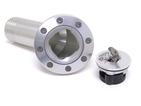 Ridetech 66-67 Chevy Nova Locking Gas Cap (Clear Anodized) thumbnail 3