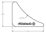 Ridetech Gusset 1/8in Mild Steel 2.75in x 3.5in thumbnail 3