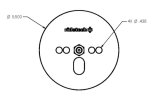 Ridetech Airspring Pattern Plate wit 7/16 Nut Centered thumbnail 3