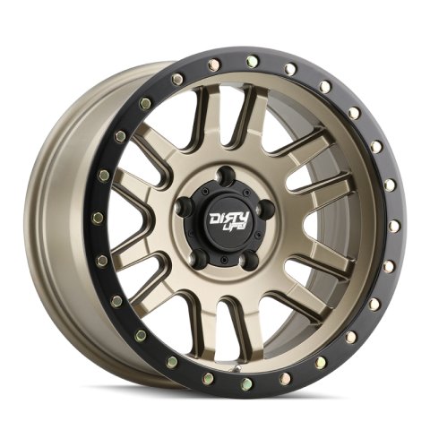 Dirty Life 9309 Canyon Pro 17x9/6x139.7 BP/0mm Offset/106mm Hub Satin Gold Wheel - Beadlock thumbnail 1